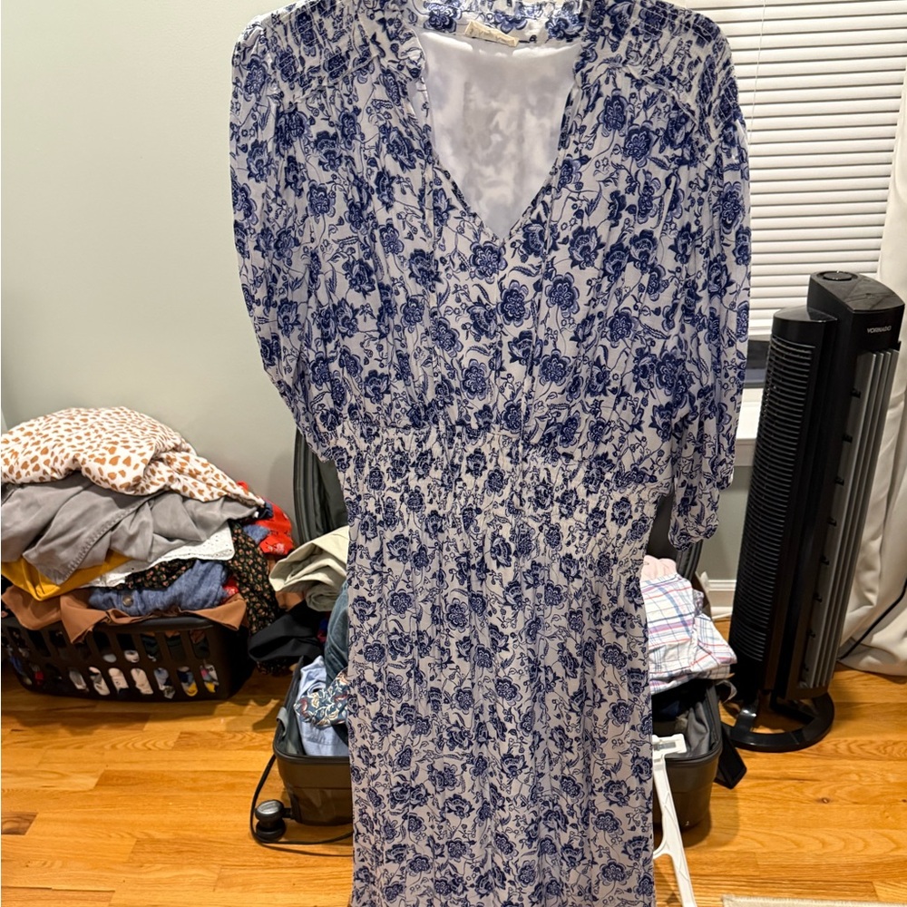 Floral Blue Dress